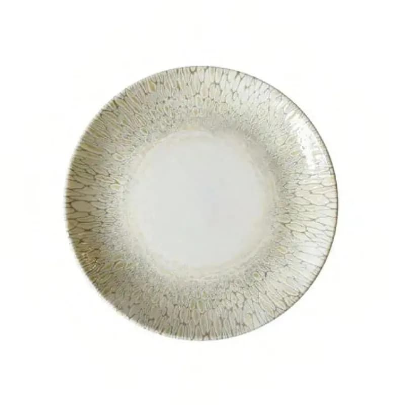 Papillion Dudson Coupe Plate 9 IN Vitrified (Non-Porous) Ceramic Beige 12/Case