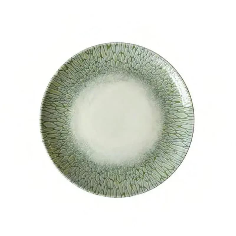 Papillion Dudson Coupe Plate 10.625 IN Vitrified (Non-Porous) Ceramic Green 12/Case
