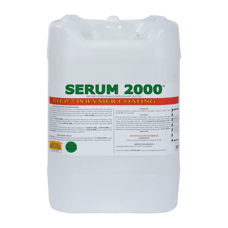 Serum 2000 Step-2 Floor Coating 5 GAL Mold Liquid Polymer 1/Gallon