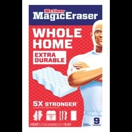 Mr. Clean® Magic Eraser Erasing Pad Melamine Foam White 5X Extra Durable 2/Case