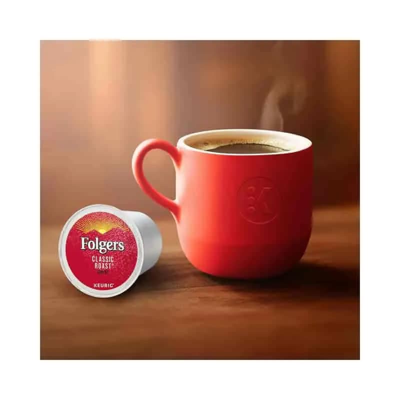 Green Mountain Coffee Folgers Classic Roast Coffee Medium Roast K-Cup 24/Box