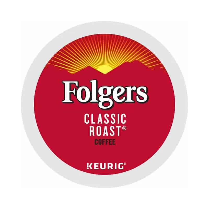 Green Mountain Coffee Folgers Classic Roast Coffee Medium Roast K-Cup 24/Box