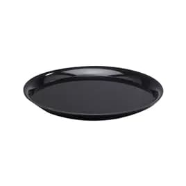 WNA CheckMate Serving Tray 14 IN PS Black Round 25/Case