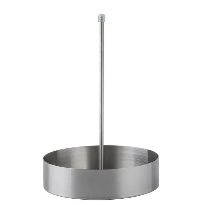 Slider Onion Ring Tower Stand 7X7X10 IN Stainless Steel Round With Base Brushed Dishwasher Safe 1/Each