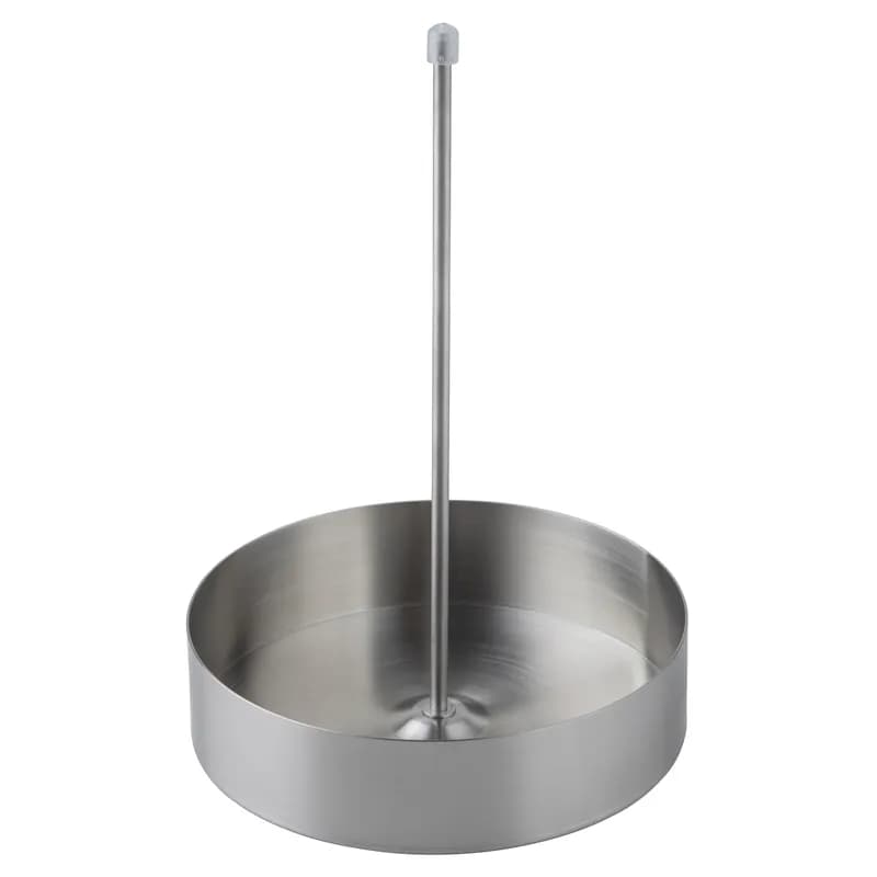 Slider Onion Ring Tower Stand 7X7X10 IN Stainless Steel Round With Base Brushed Dishwasher Safe 1/Each