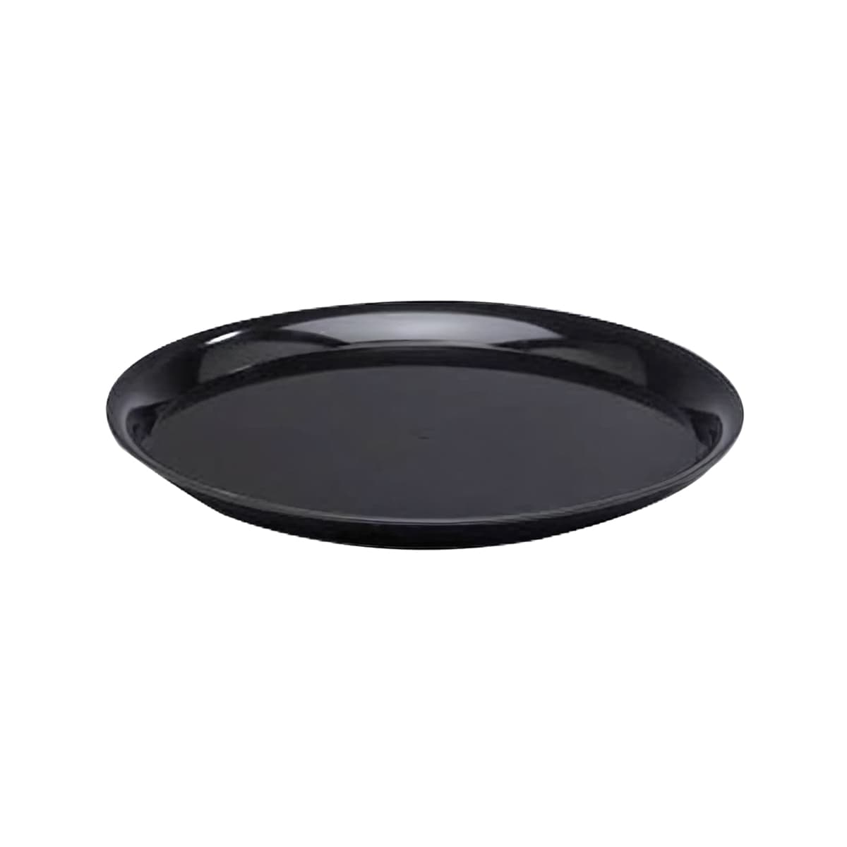 WNA CheckMate Serving Tray 16 IN PS Black Round 25/Case
