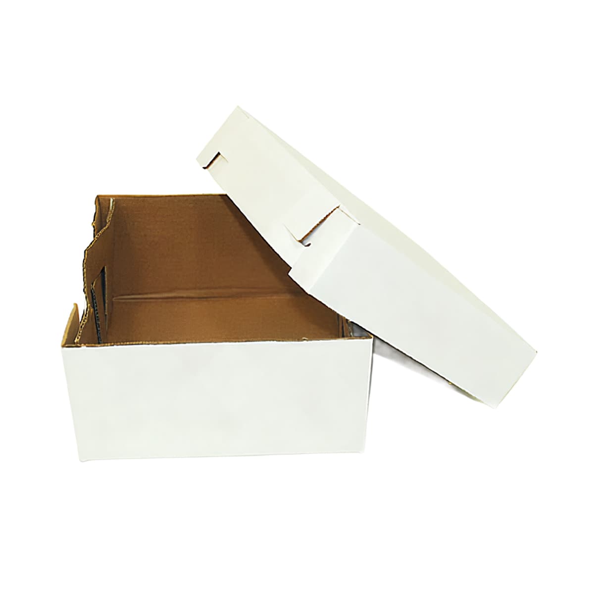 Cake Box 12X12X6 IN Corrugated Paperboard Square 2-Piece 25/Bundle