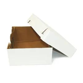 Cake Box 12X12X6 IN Corrugated Paperboard Square 2-Piece 25/Bundle