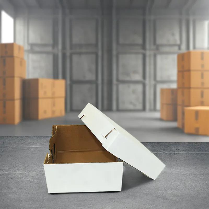 Cake Box 12X12X6 IN Corrugated Paperboard Square 2-Piece 25/Bundle