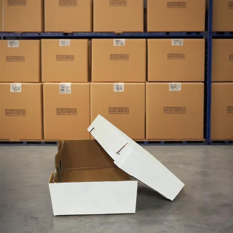 Cake Box 12X12X6 IN Corrugated Paperboard Square 2-Piece 25/Bundle