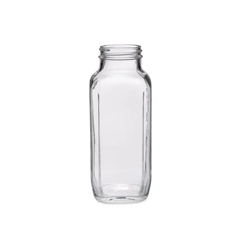 Salad Dressing Bottle Cap Size: 48-400 16 OZ Glass Square 40/Case
