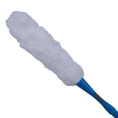 Duster Microfiber White Blue Reusable 50-75 In Extension Handle 1/Each