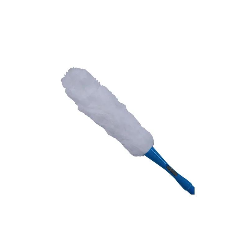 Duster Microfiber White Blue Reusable 50-75 In Extension Handle 1/Each
