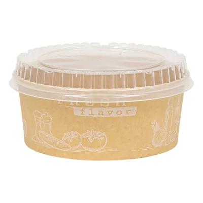 Lid Dome PP Clear Round For 42-44-54-85 OZ Container Unhinged 360/Case