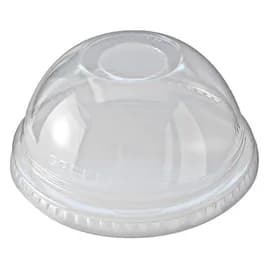 Greenware® Lid Dome 4X1.8 IN PLA Clear For 16-24 OZ Cold Cup With Hole 1000/Case