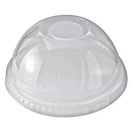 Greenware® Lid Dome 4X1.8 IN PLA Clear For 16-24 OZ Cold Cup With Hole 1000/Case