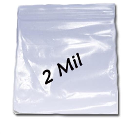 Bag 19X16 IN Low-Density Polyethylene (LDPE) 2MIL Clear With Zipper Closure Reclosable 500/Case