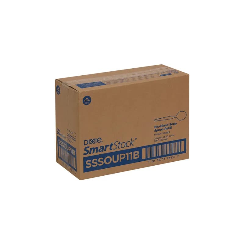 Dixie® Ultra SmartStock® Series O Soup Spoon Beige Refill 960/Case