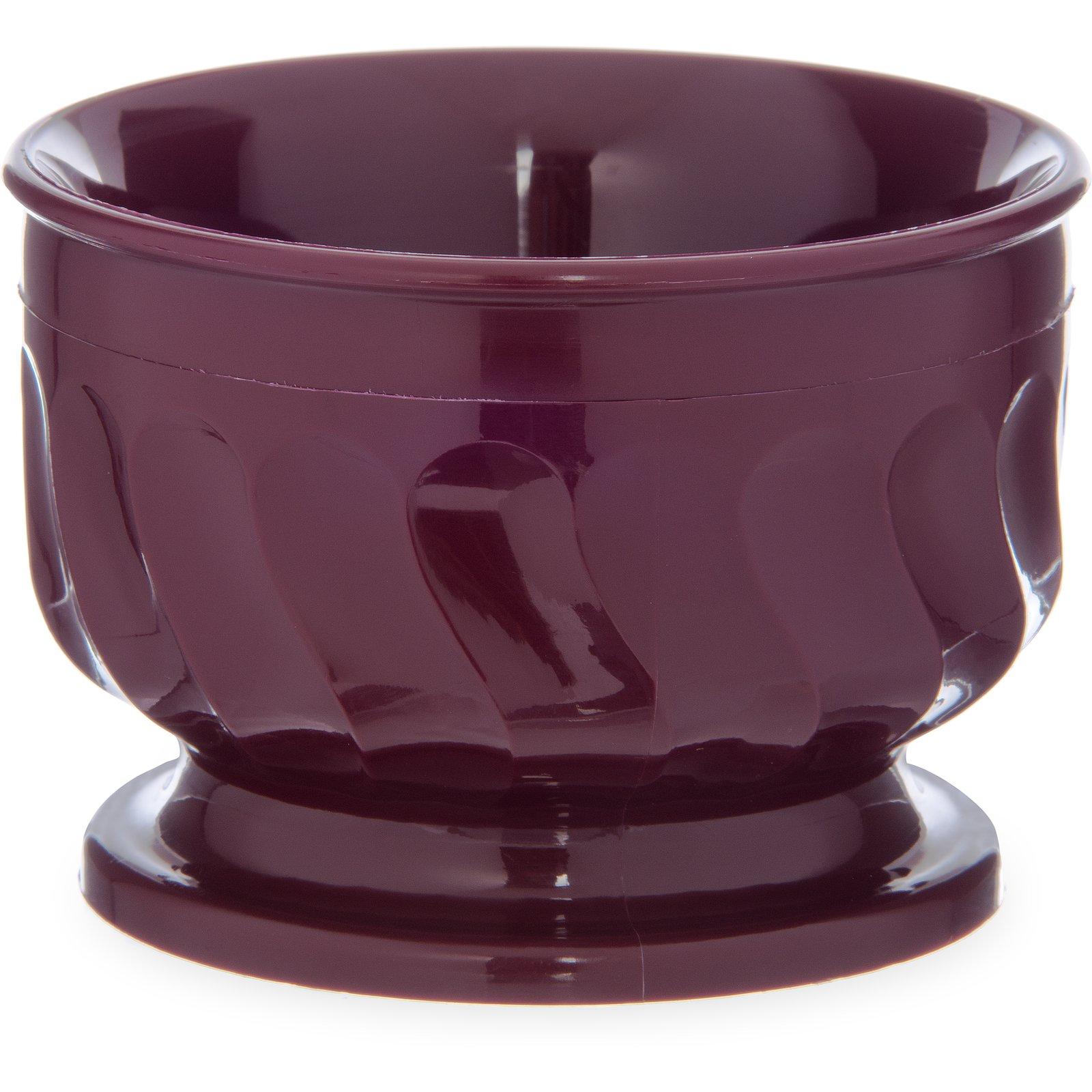 Dinex® Turnbury® Bowl 3.50X2.38 IN 5 FLOZ PP Cranberry Pedestal Base Insulated 48/Case