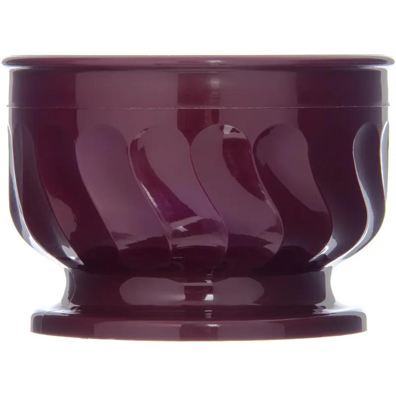 Dinex® Turnbury® Bowl 3.50X2.38 IN 5 FLOZ PP Cranberry Pedestal Base Insulated 48/Case