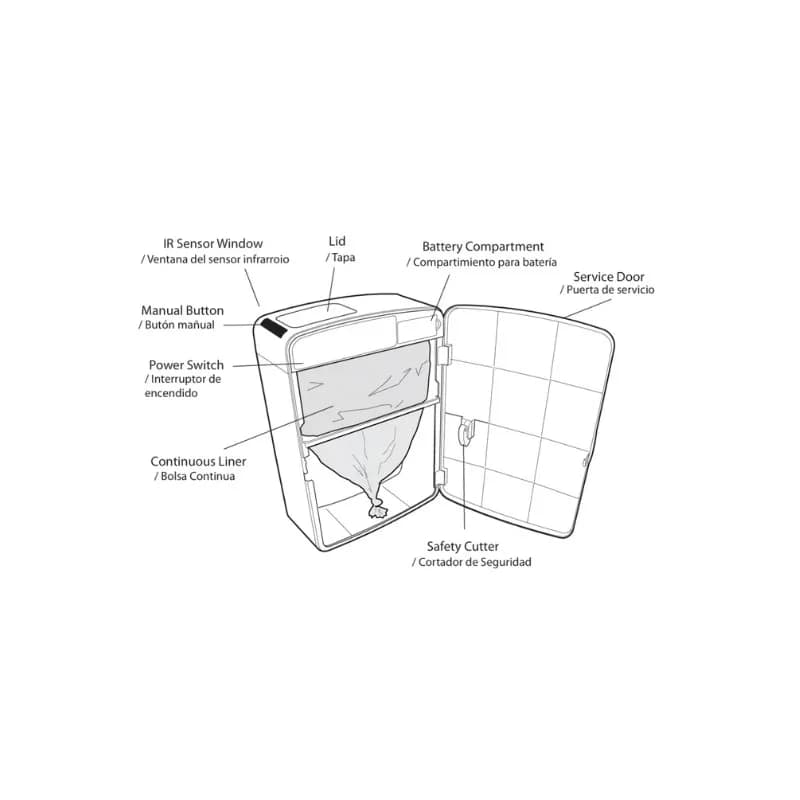 Menstrual Care Disposal Bag Aunt Flow Disposal Unit 2 GAL Green Plastic Continuous Liner 320/Case