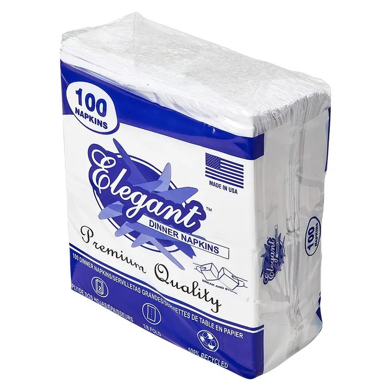 Dinner Napkins 15X17 IN White Paper 2PLY 3000/Case