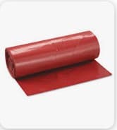 Victoria Bay Can Liner 37X50 IN 40-50 GAL Red Plastic 3.0MIL 10 Count/Roll 5 Rolls/Case