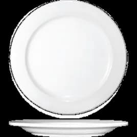 Dover™ Plate 6.25 IN Porcelain European White Round Wide Rim Rolled Edge 36/Case