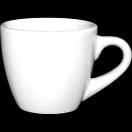 Dover™ Saucer 4.75 IN Porcelain European White Round Rolled Edge 36/Case
