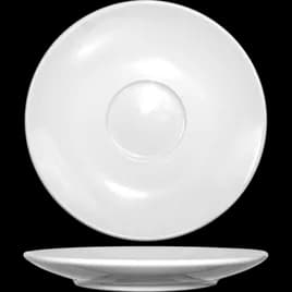 Dover™ Cappuccino Saucer 6.5 IN Porcelain European White Round Rolled Edge 36/Case