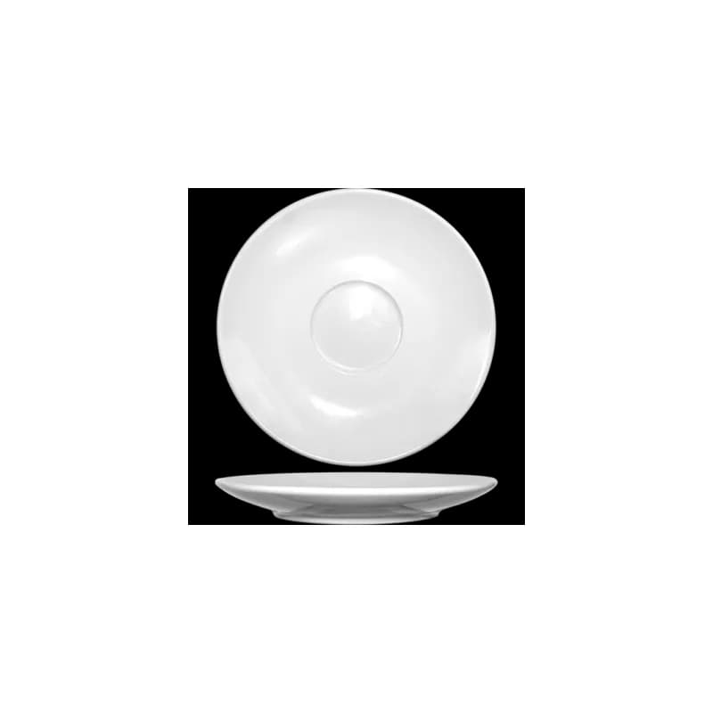 Dover™ Cappuccino Saucer 6.5 IN Porcelain Round Rolled Edge 36/Case