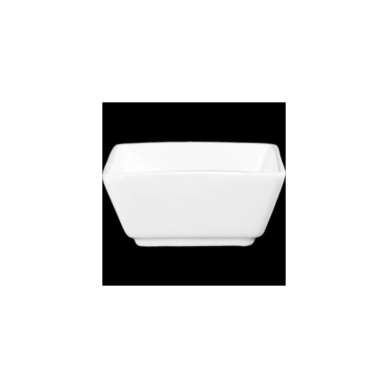 Elite™ Ramekin 3X1.25 IN 2.5 OZ Porcelain Bright White Square Rolled Edge 36/Case