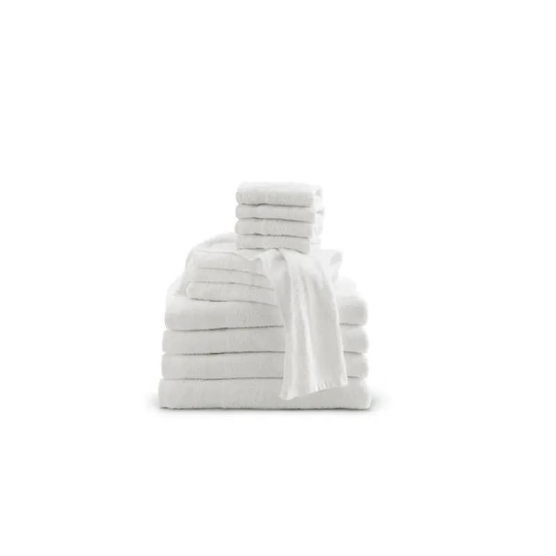 Towel 16X27 IN Terry Cloth White Hand Irregular 12/Dozen