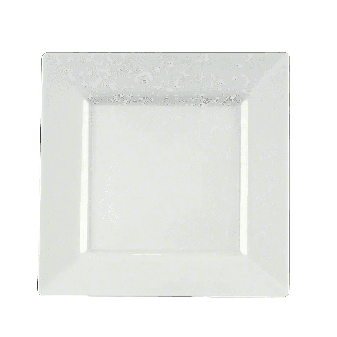 Plate 6.5 IN White Square 120/Case