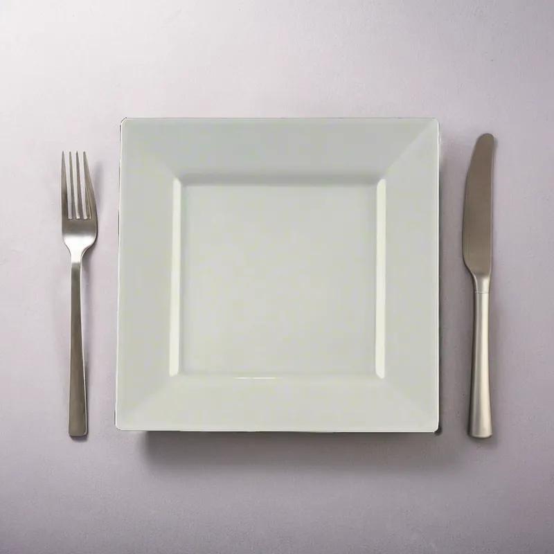 Plate 6.5 IN White Square 120/Case