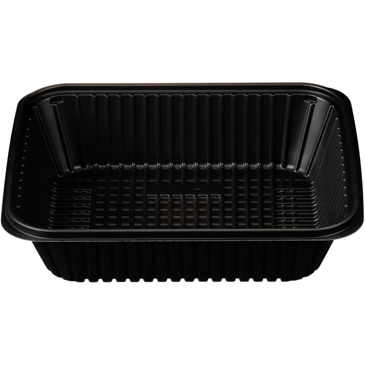 Catering Pan 1/2 Size 130 OZ 12.6X10.2X3.09 IN PP Black Rectangle 60/Case