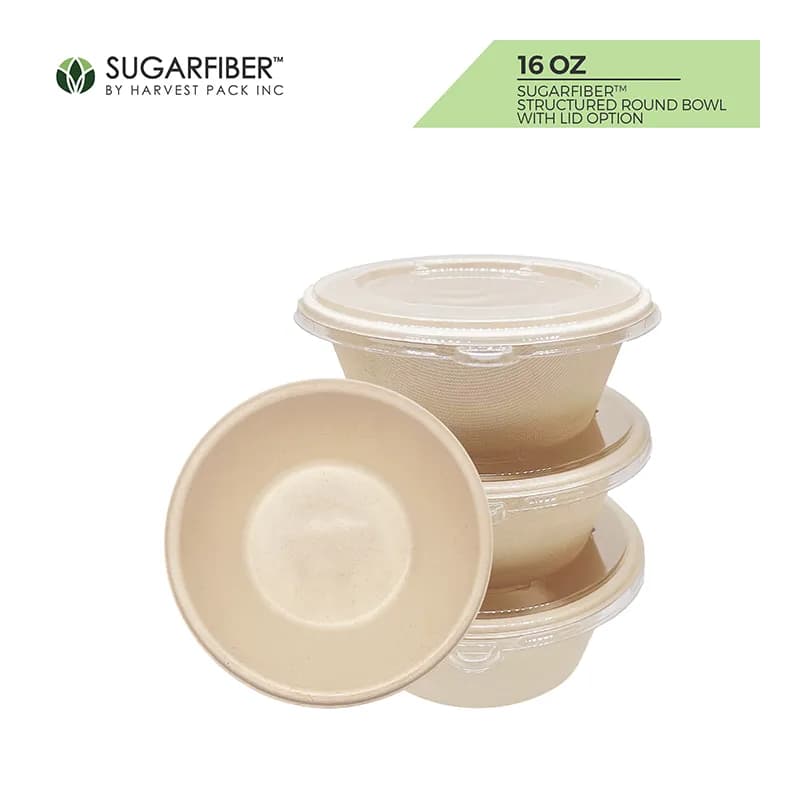 16 OZ Pulp Fiber Round Shallow 500/Case