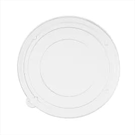 Lid Flat 6.25 IN PET Clear Round For 16 OZ Bowl 500/Case