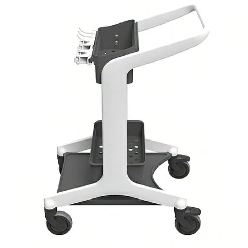 HyGo Cleaning Station White PP SS TPE Rubber Rear Locking Casters Unassembled Includes 5 Tool Brackets 1/Each