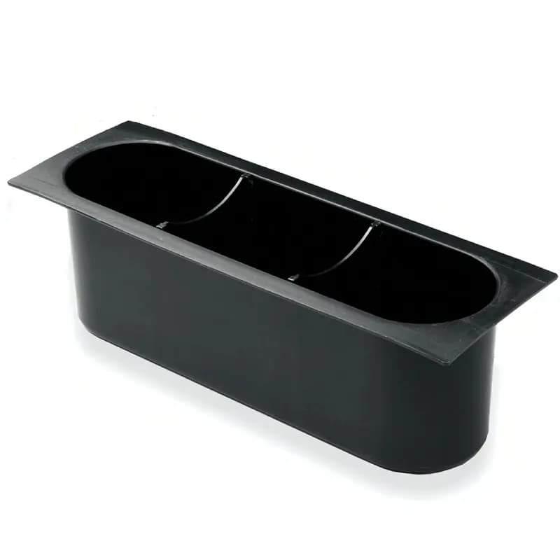 Bottle Rack Insert 5.25X15.875 IN Plastic Black Holds 3 Bottles 1/Each