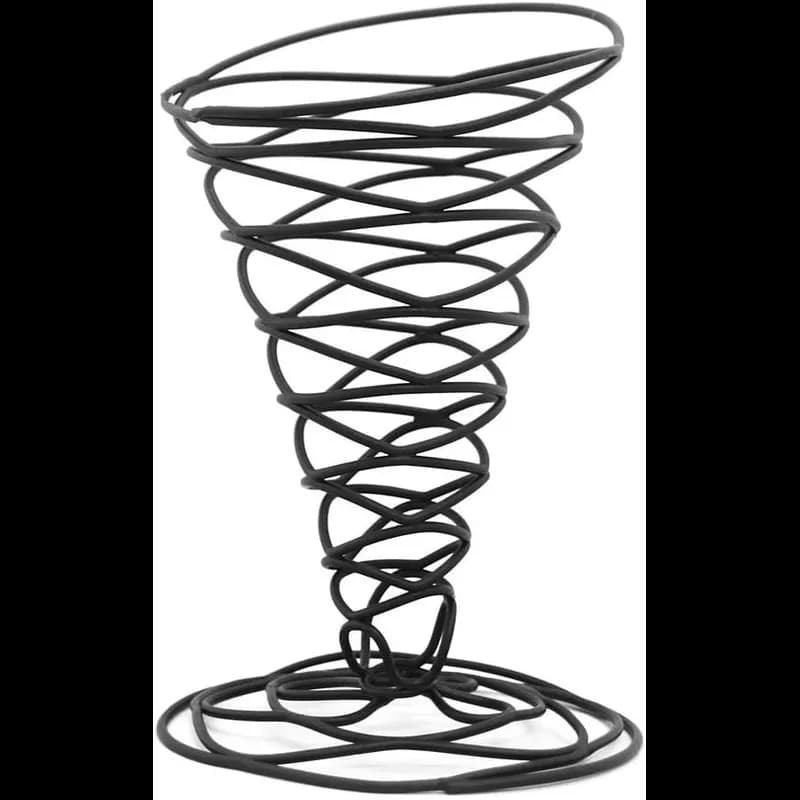 Basket 5X9 IN Steel Black Cone Bird's Nest 1/Each