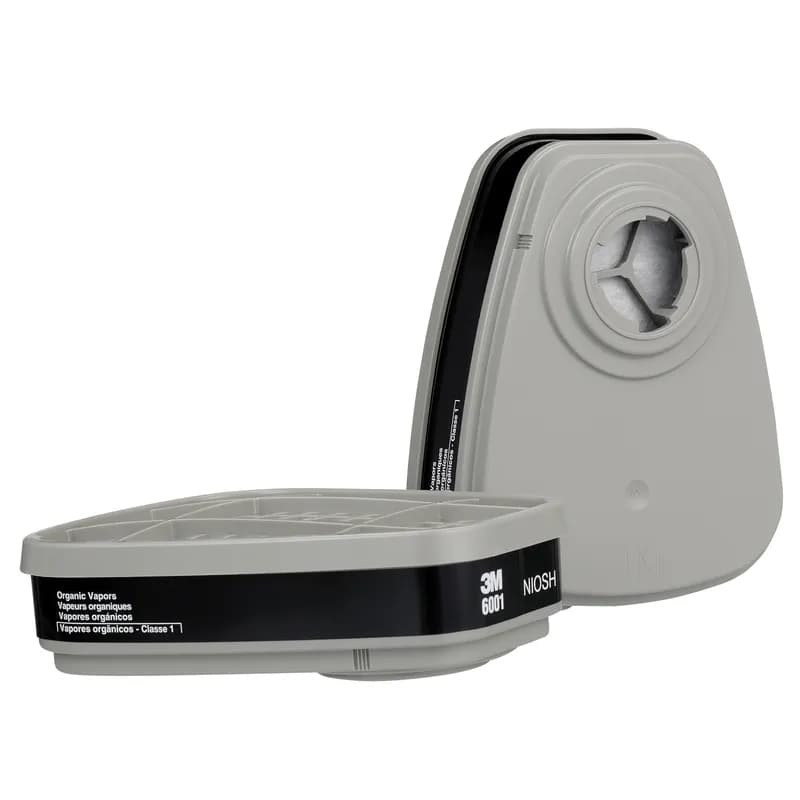 3M™ 6001 Respirator Vapor & Acid Gas Cartridge 4.2X3.4 IN 60/Case