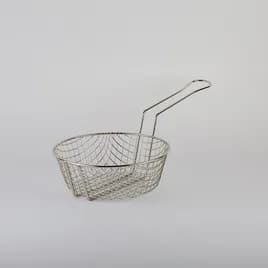 Culinary Basket Stainless Steel Silver Tinned Coarse Mesh 1/Each