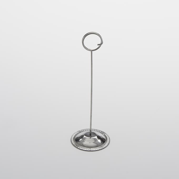 Card Holder 8 IN Stainless Steel 1/Each