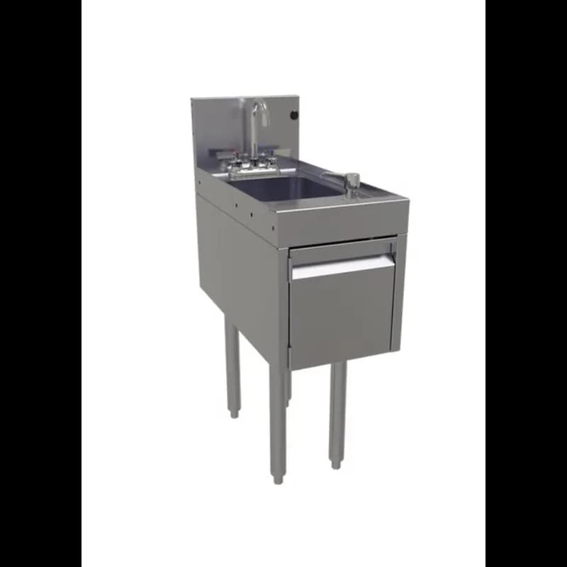 Hand Sink 12X24 IN Stainless Steel With Soap & Towel Dispenser 1/Each