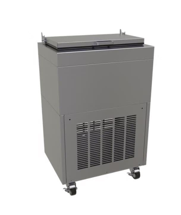 Ice Cream Freezer 18X24X36 IN Stainless Steel Cabinet Mobile 1/Each