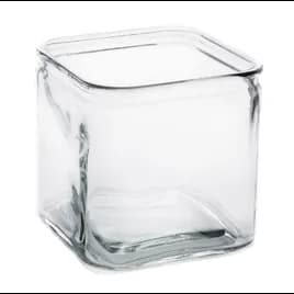 Jar 72 5.75 IN Glass Clear Square 1/Each