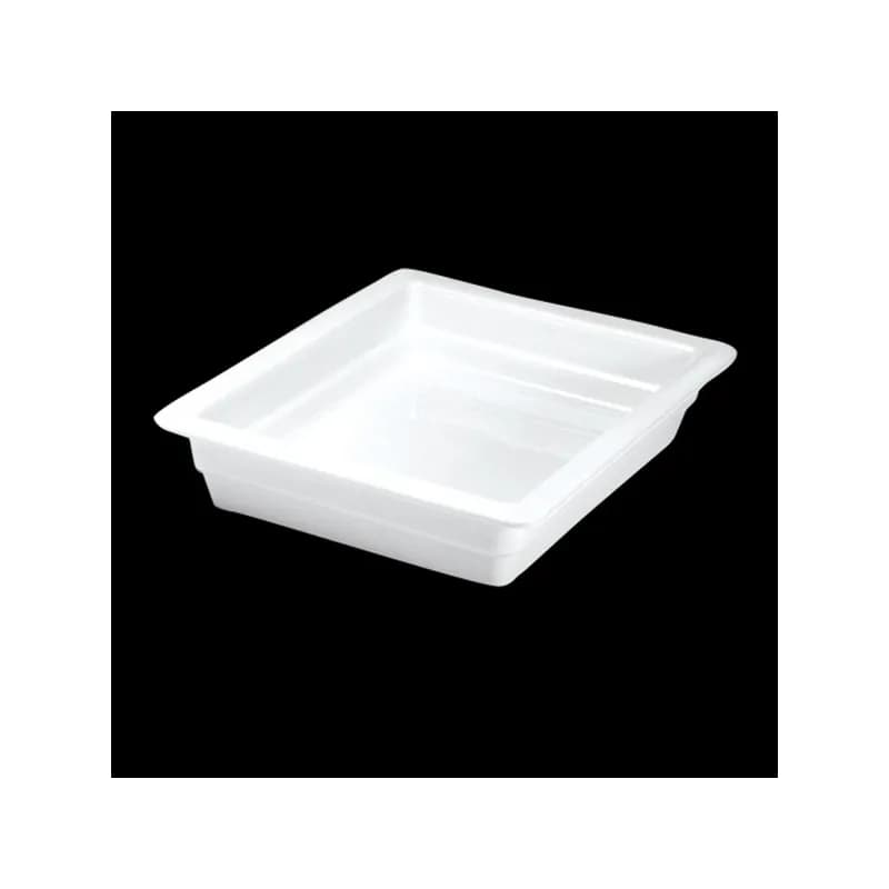 Food Pan Half Size 12.75X10.375X2.5 IN China Ultra White 1/Each