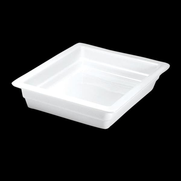 Food Pan Half Size 12.75X10.375X2.5 IN China Ultra White 1/Each