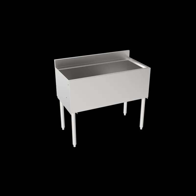 Silver Series Ice Bin 36X18.5X30 IN Stainless Steel No Cold Plate 1/Each